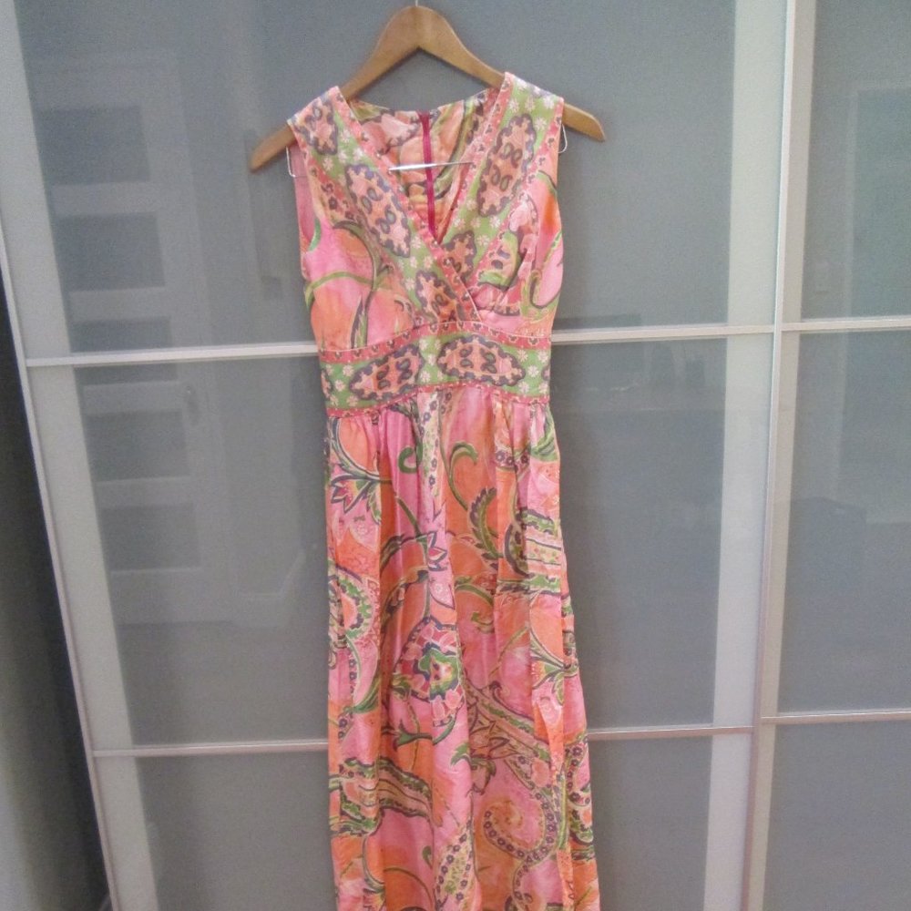 Vintage Handmade 1970's Halter Style Maxi